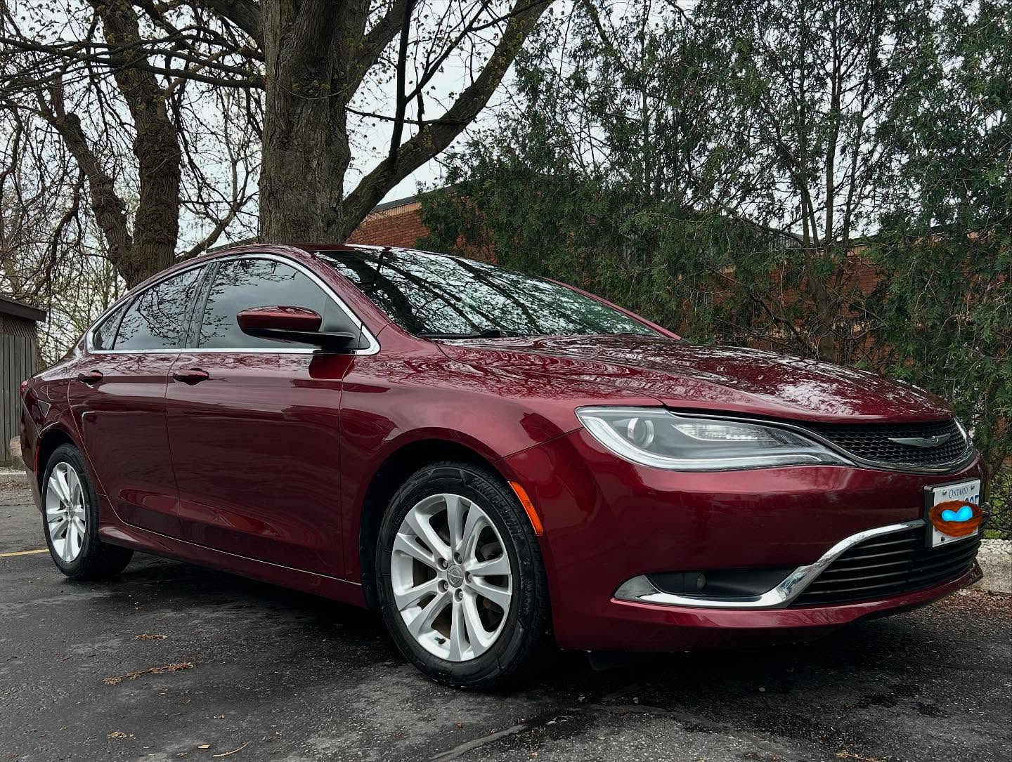 Red Chrysler Sedan Exterior Wash